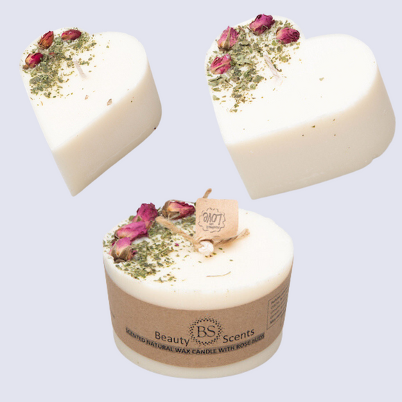 Beauty Scents Kerzen mit Rosenknospen