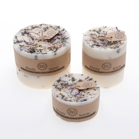 Beauty Scents Kerzen mit Wildblumen