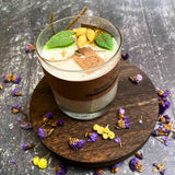 Große Zitronen Duftkerze im Glas