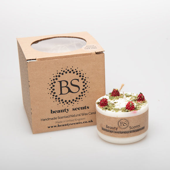 Small Candles with Raspberry